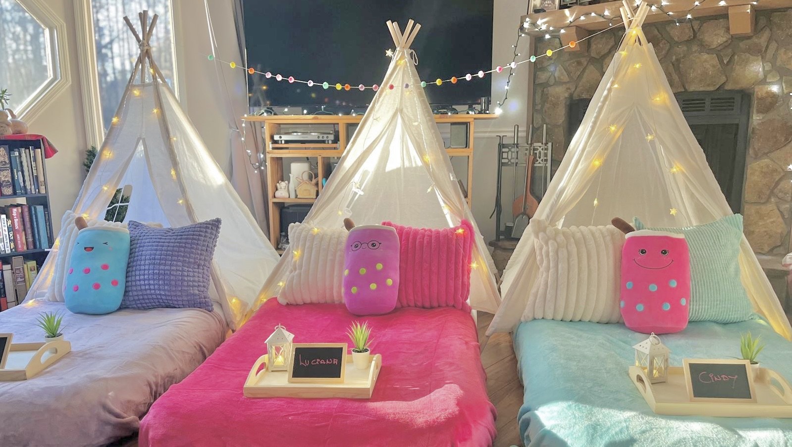 Themed Slumber Party Teepees by Cozy Corner Sleepovers