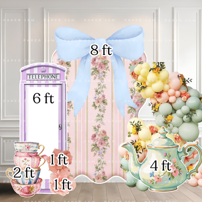 Tea Party theme Display Photo Opp (balloons not included)