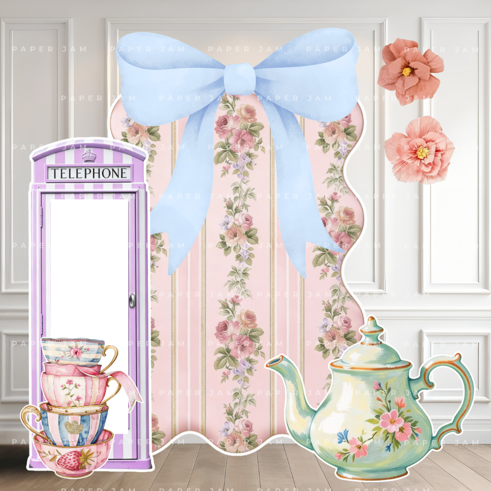 Tea Party theme Display Photo Opp (balloons not included)