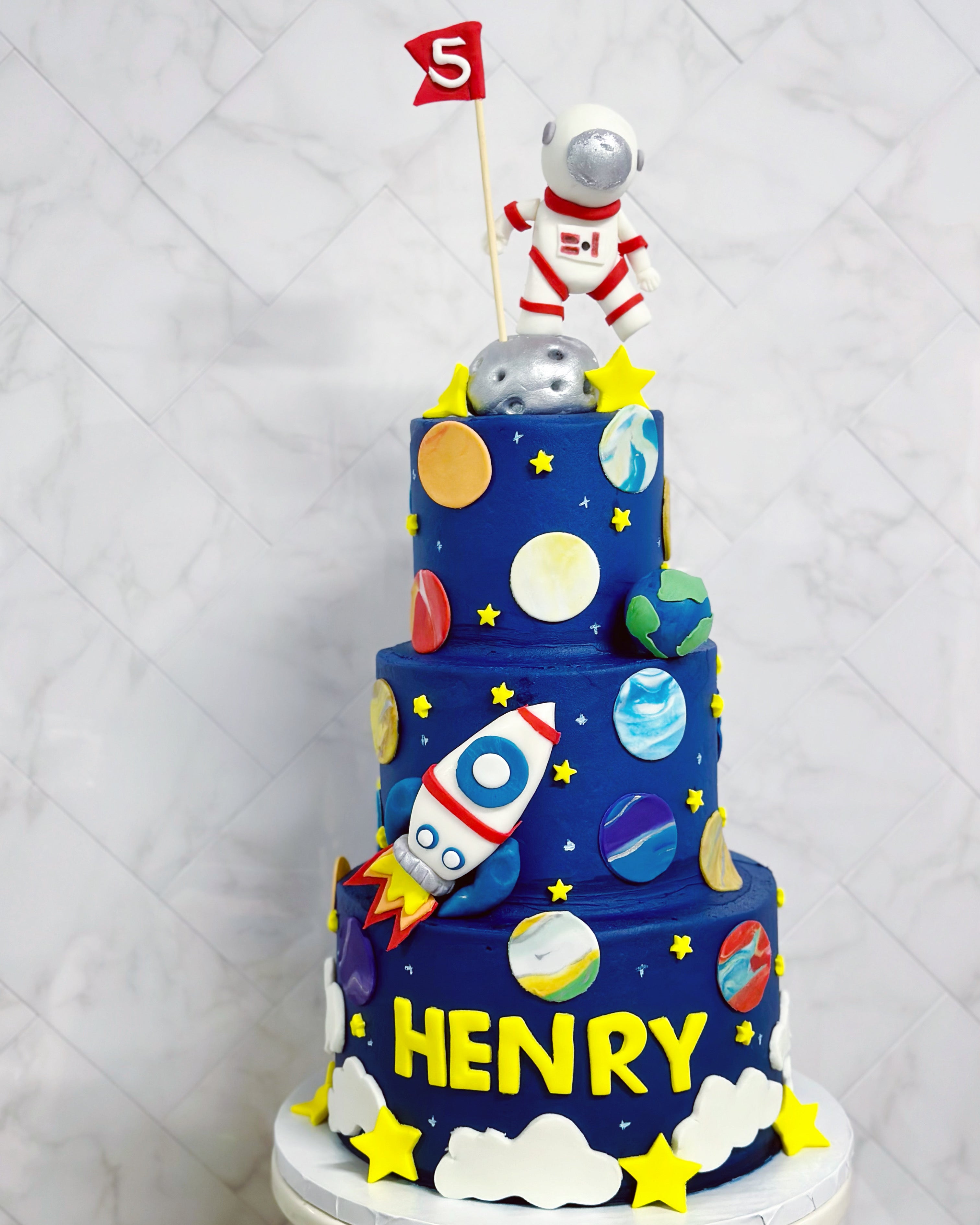 Three Tier Custom Event Cake
