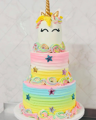 Three Tier Custom Event Cake