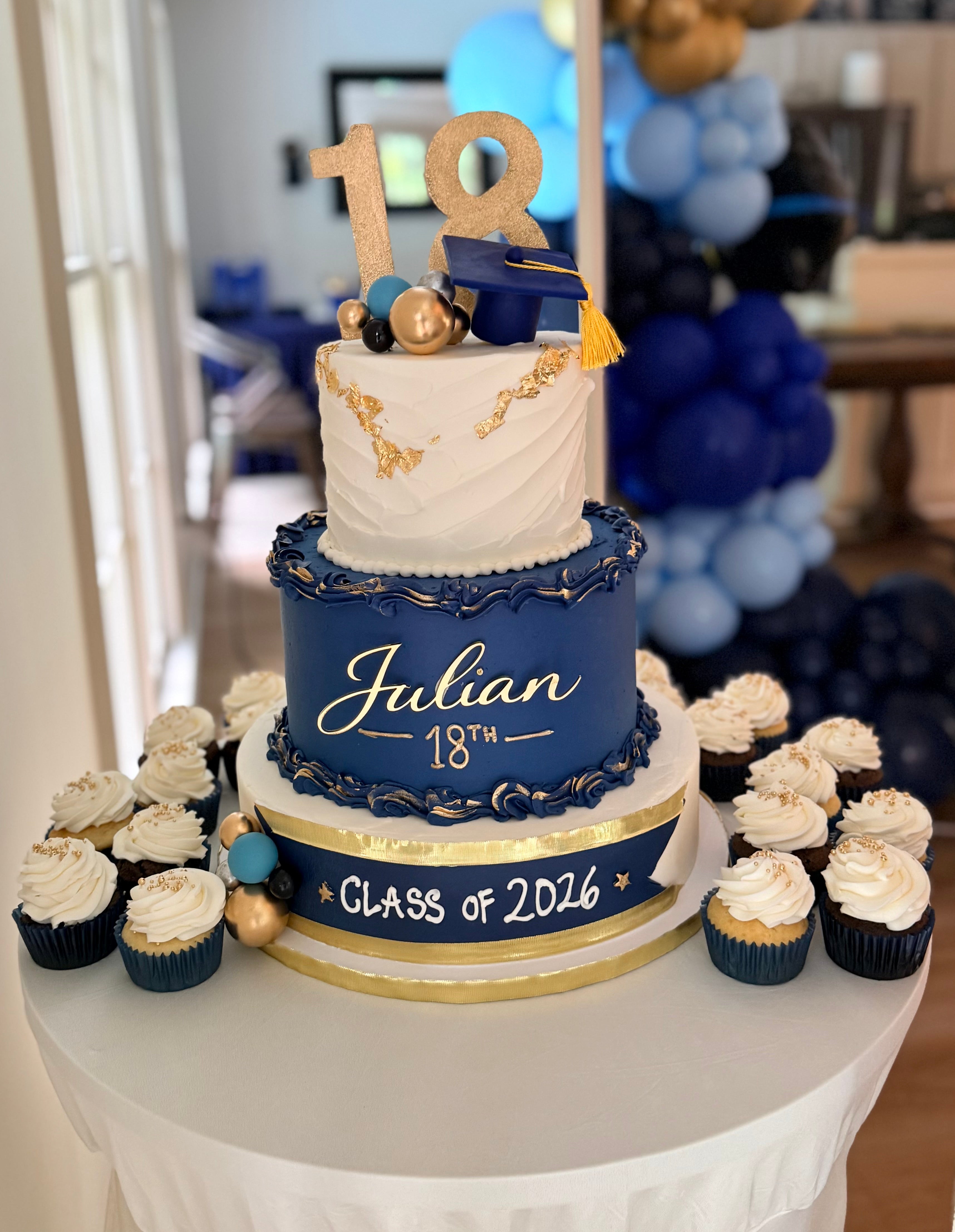 Three Tier Custom Event Cake