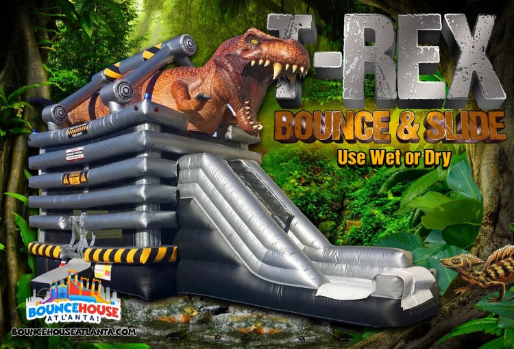 T-Rex XL Bounce and 15′ Slide