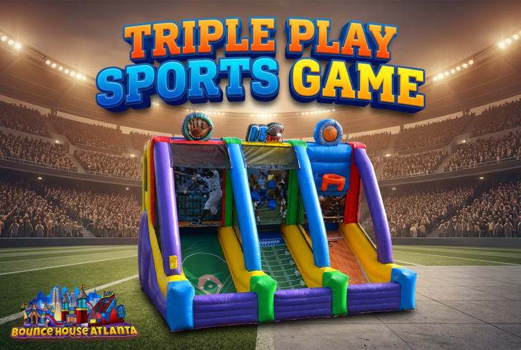 Triple Play Sports Game Inflatable Rental