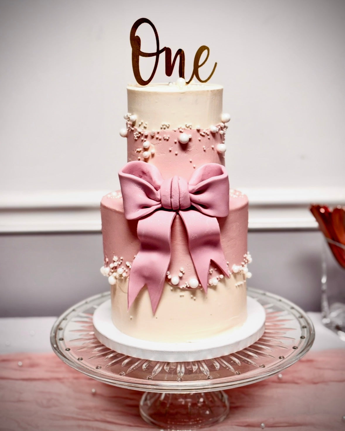 Two-Tier Custom Birthday Cake from The Purple Sprinkle