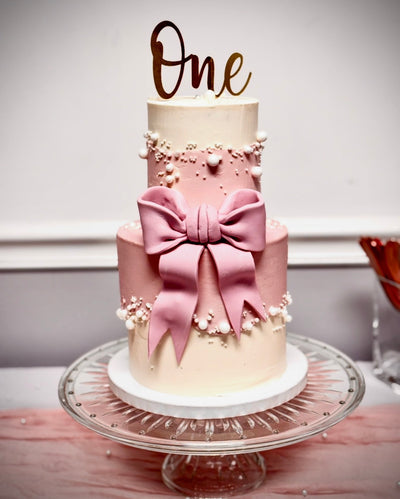 Two-Tier Custom Birthday Cake from The Purple Sprinkle