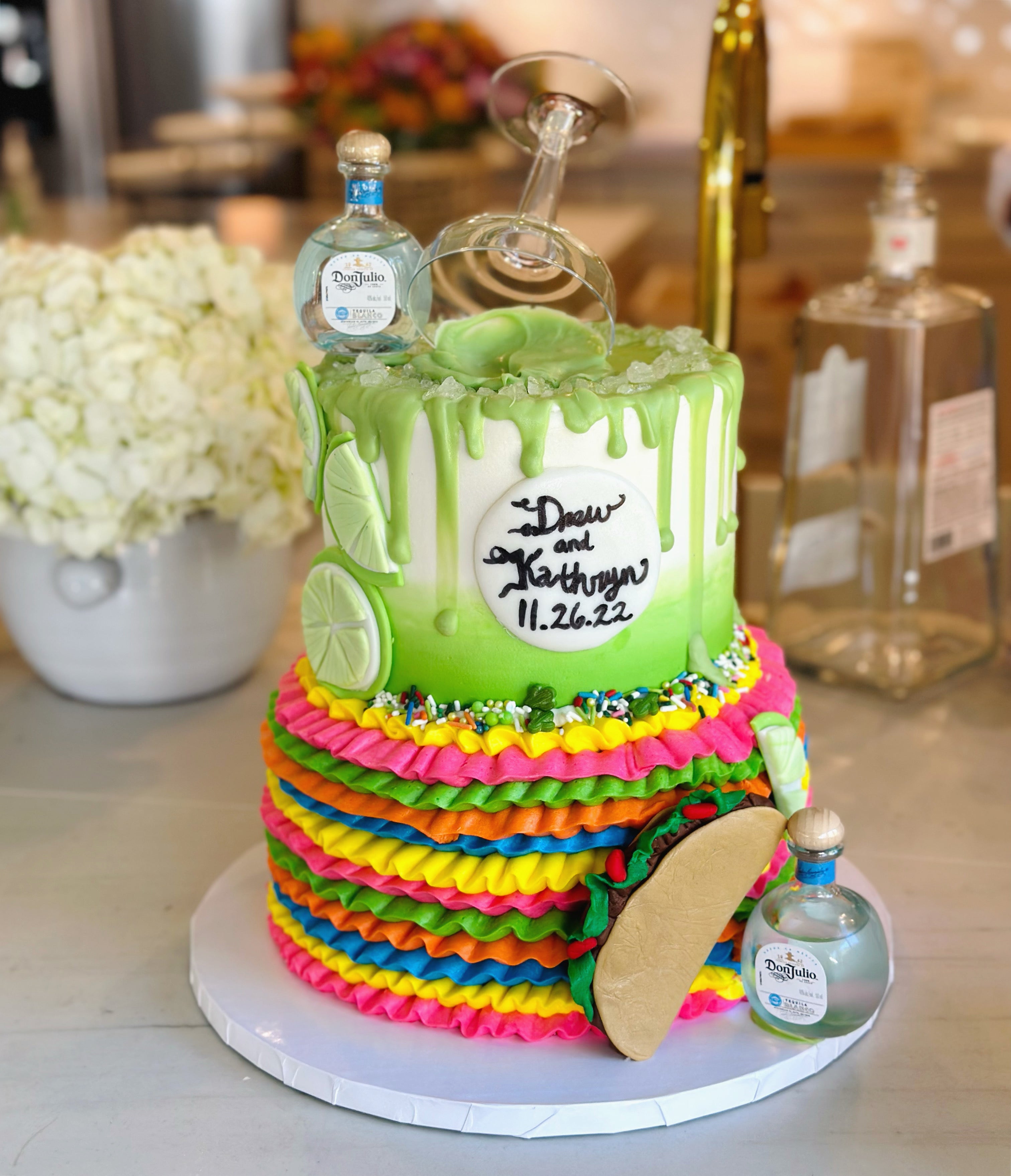 Two Tier Custom Cake