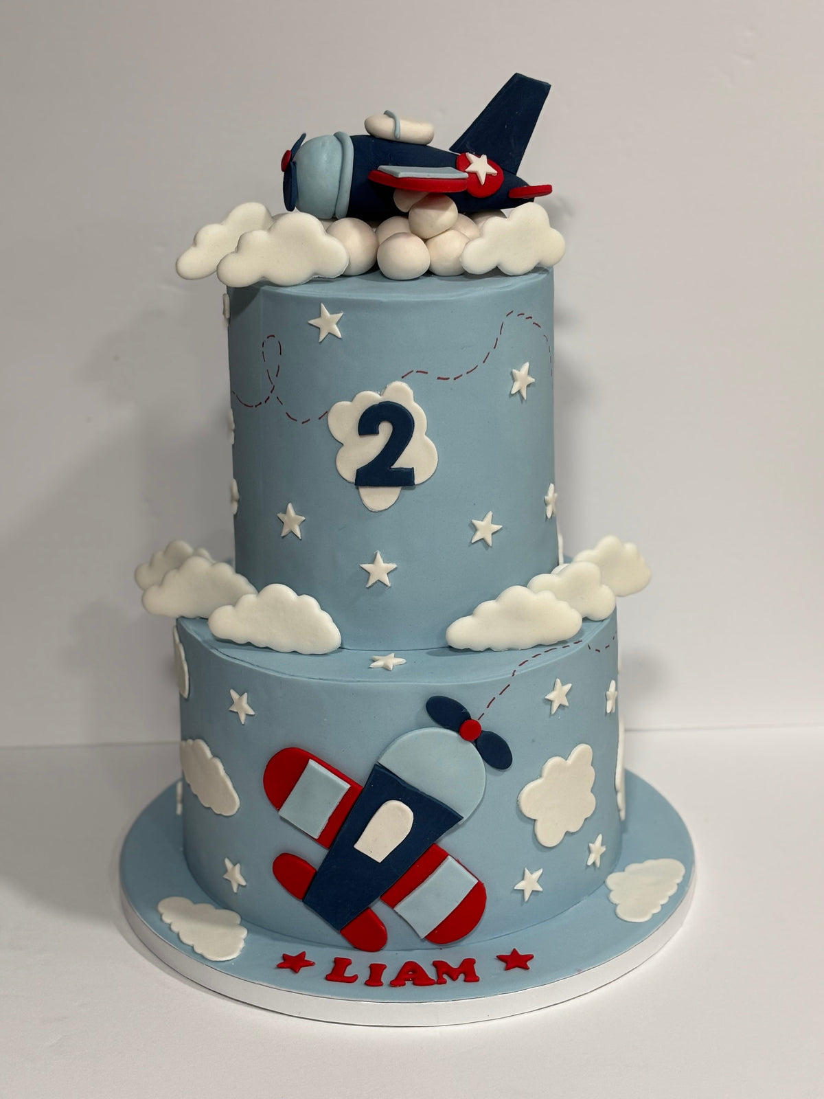 Two-Tier Custom Themed Birthday Cake from Manto's Cakes: Customize Your Theme