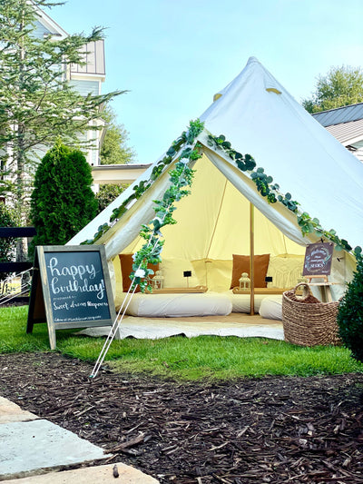 Ultimate Glampout Bell Tent Sleepover Party