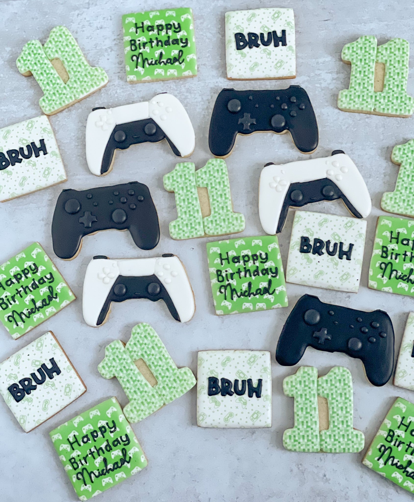 Video Gamer Personalized Birthday Cookies