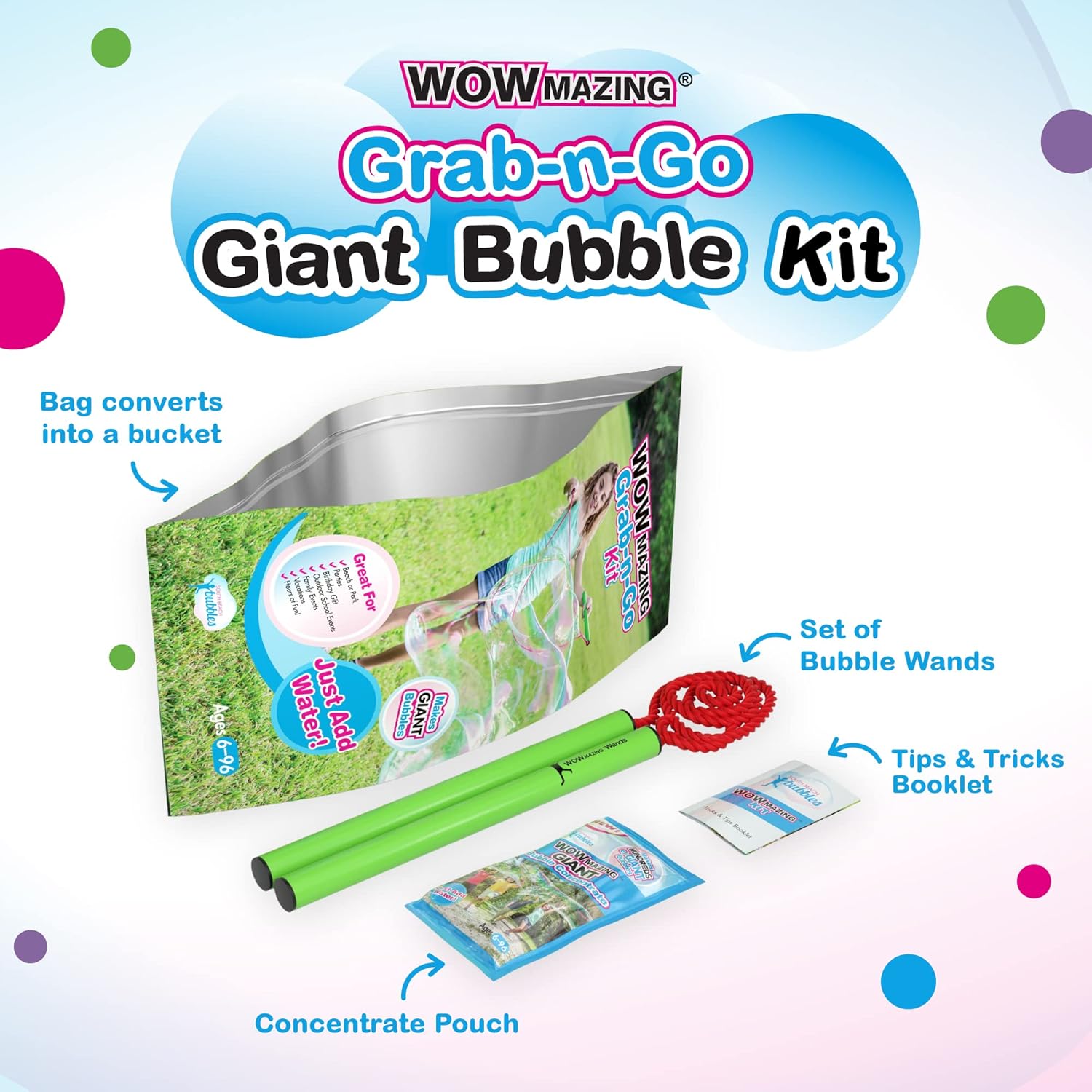 WoW-mazing Bubble Kit: Bubble Party Favors