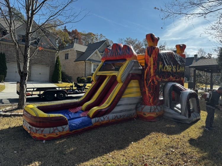Floor is Lava Dual Lane Bounce and Slide