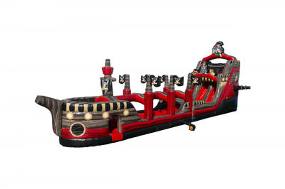 22' The Black Pearl Dual Lane Water Slide