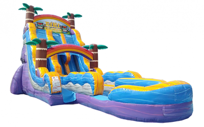 22' Tiki Plunge Dual Lane Water Slide