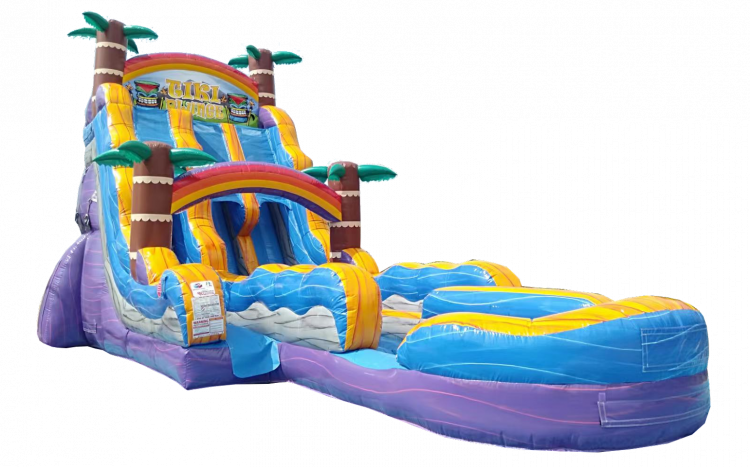 22' Tiki Plunge Dual Lane Water Slide