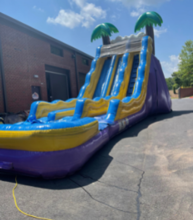 20' Tropical Blast Dual Lane Water Slide